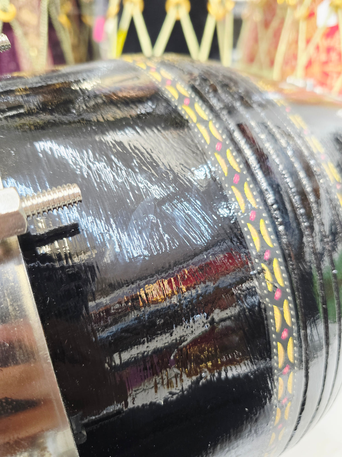 Obsidian Ember Sheesham Dholak – Concert Series *Minor Blemishes