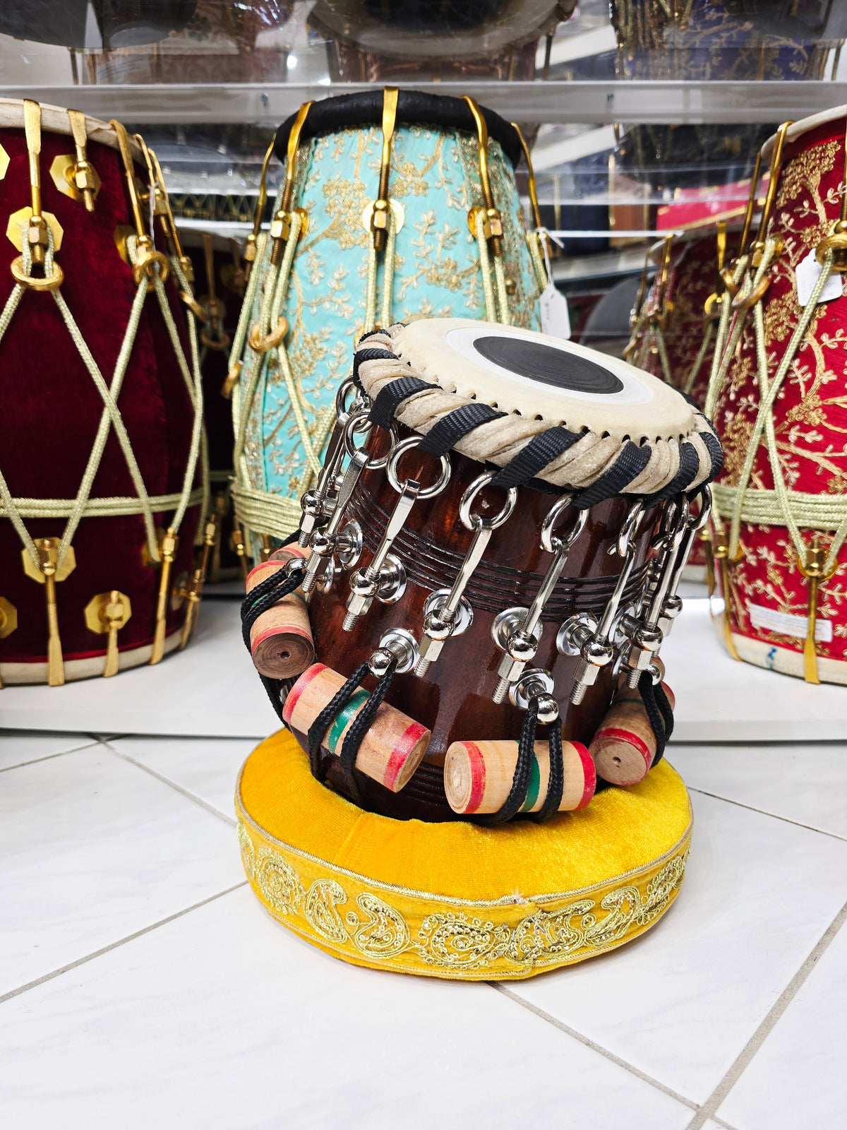 Pratham Bolt | 5.75" C#/D Red Sheesham Dayan by Shaikh Makbool