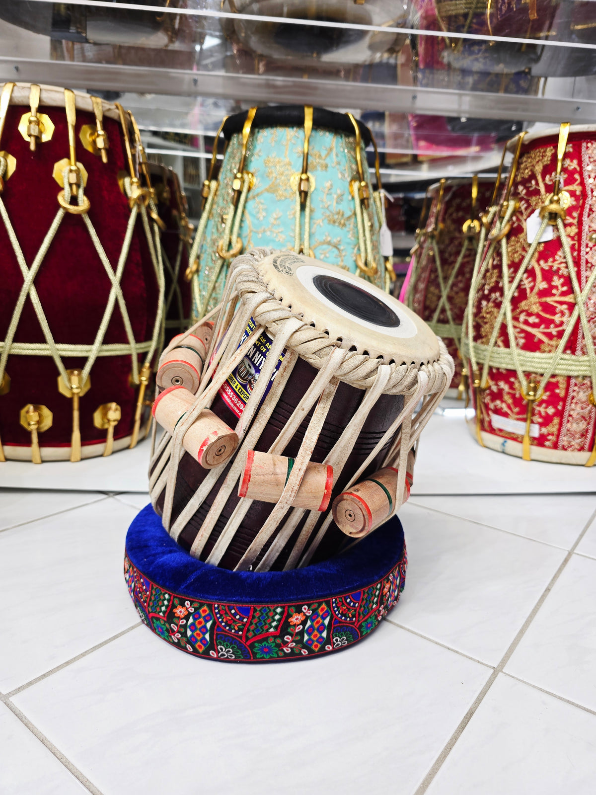 UjjvalNaad – 6" C#/D Red Sheesham Dayan by Qasim Khan Niyazi & Sons