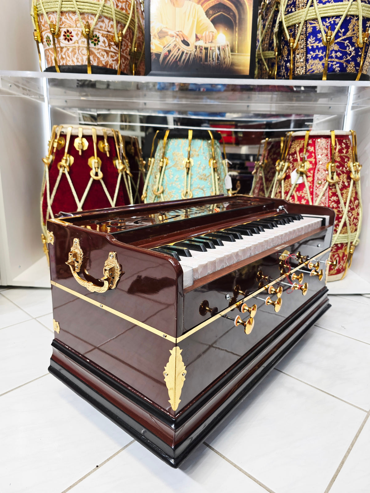 Amrit Sovereign — 2-Reed Boxed Harmonium with Coupler | Premium Edition *Cosmetic Defects