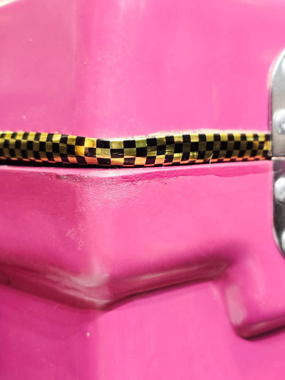 Royal Rāga Vault – Magenta Velvet-Lined Harmonium Case with 360° Wheels *Very Minor Cosmetic Blemishes - Sangeet Store