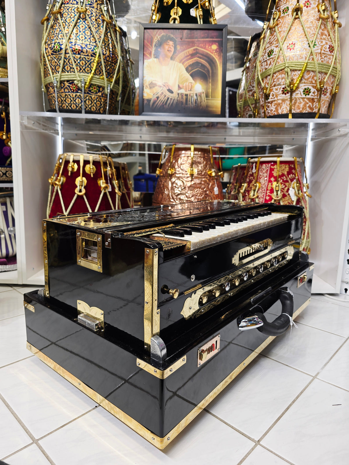 Ebon Sovereign Harmonium – Custom Build for Ramel | 13-Scale Changer | BF Palitana Premiere Star Reeds (3 Reed)