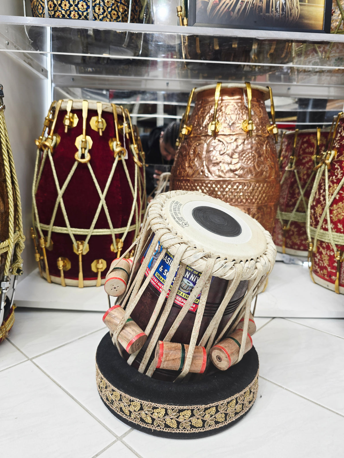 Qasim Raga Master 5 5/8" D/D# Red Sheesham Dayan - Dynamic Scale Series