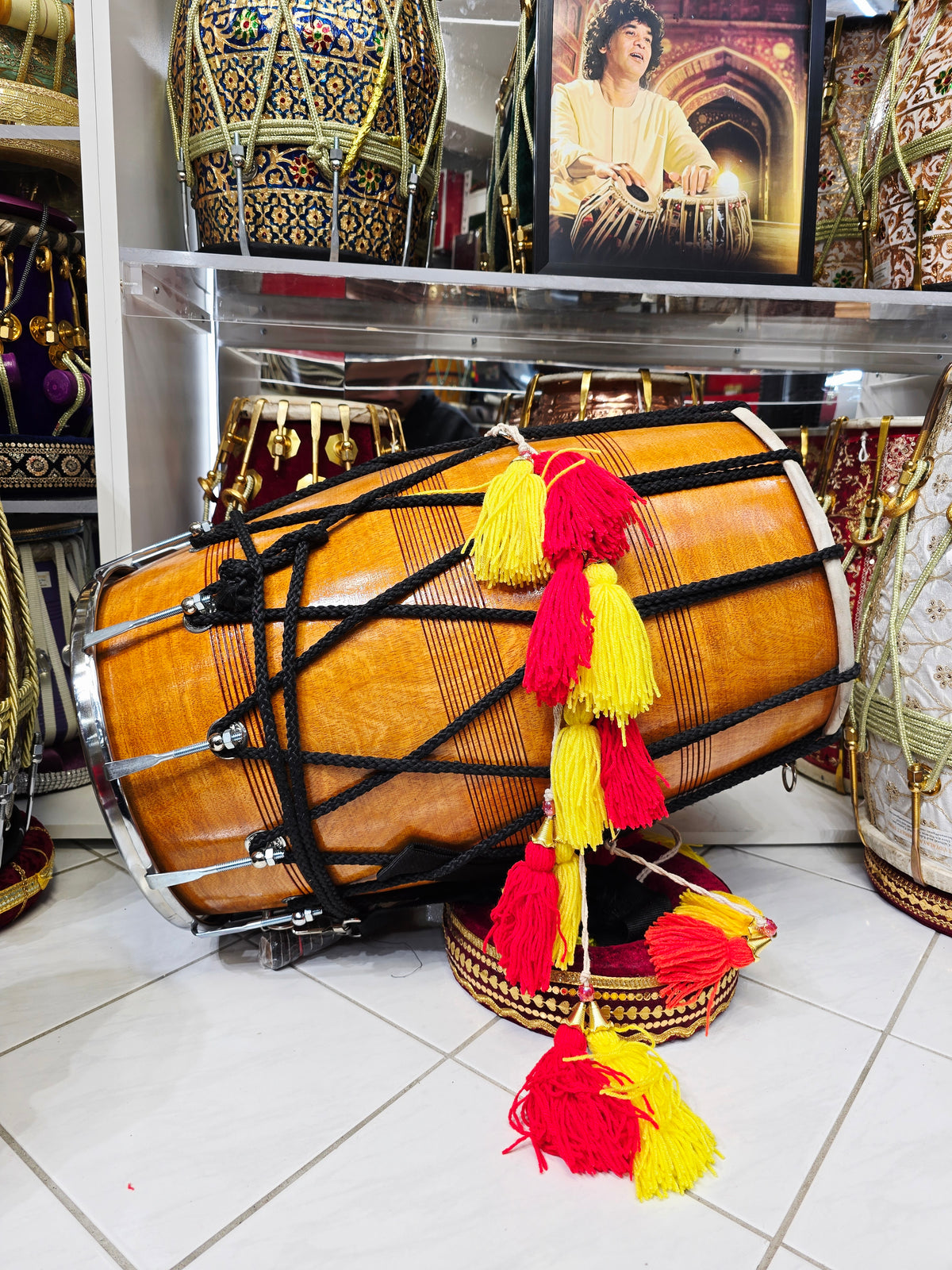 RaagBurst | 24" Mango Wood Punjabi Dhol – 12.25" Sides