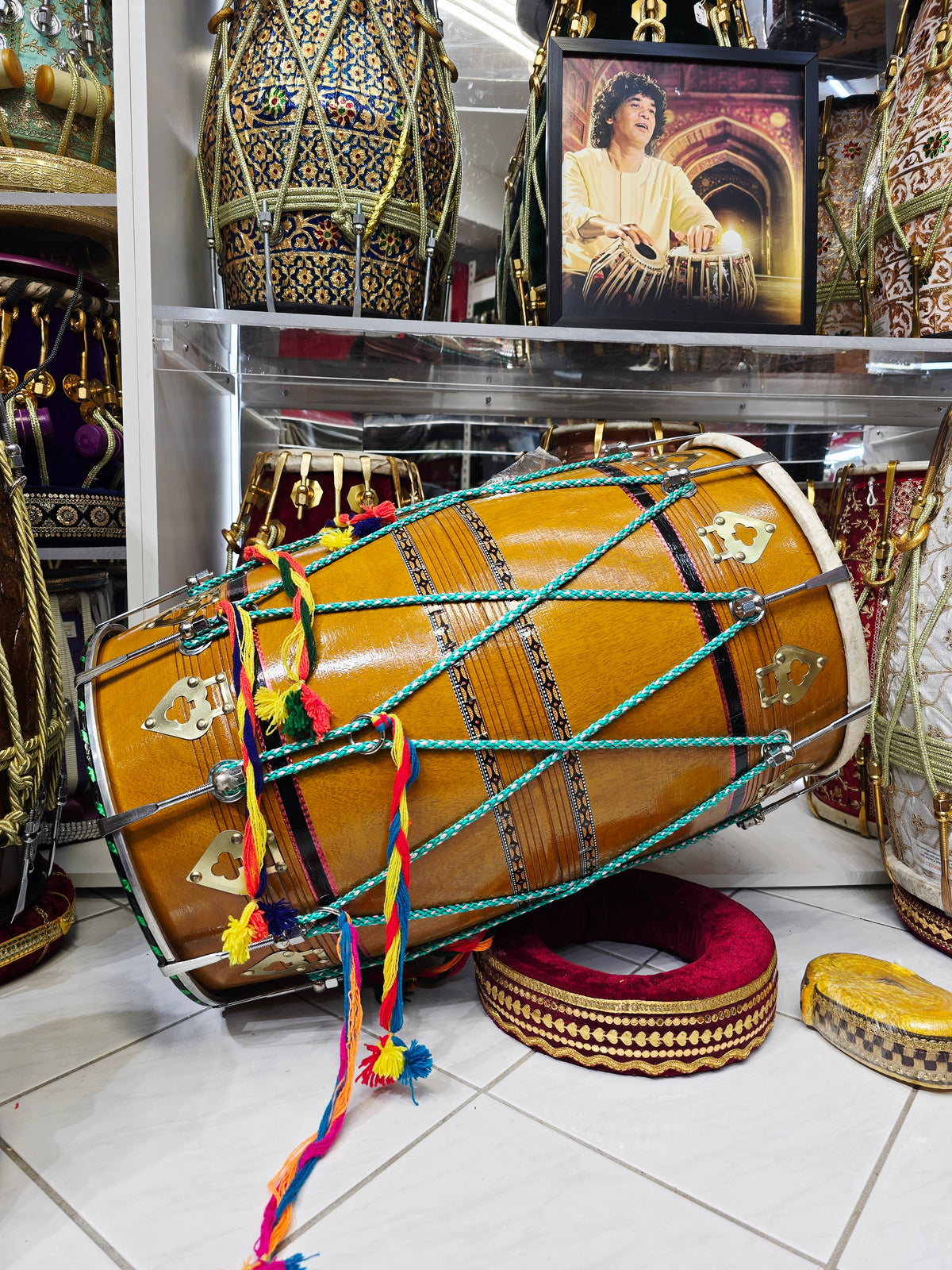 ThunderMaal | 23.75" Bolted Punjabi Dhol – 12.75" Sides (Mango Wood Body)