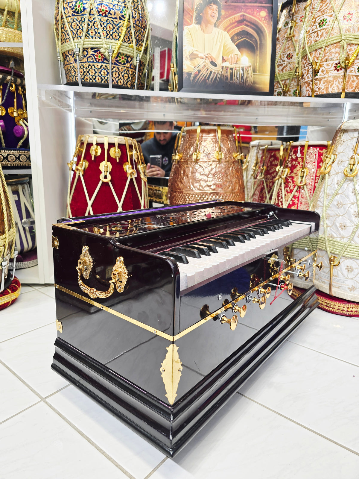 Amrit Elite — 2-Reed Professional Boxed Harmonium with Coupler (Premium Edition) *Very Minor Cosmetic Defects