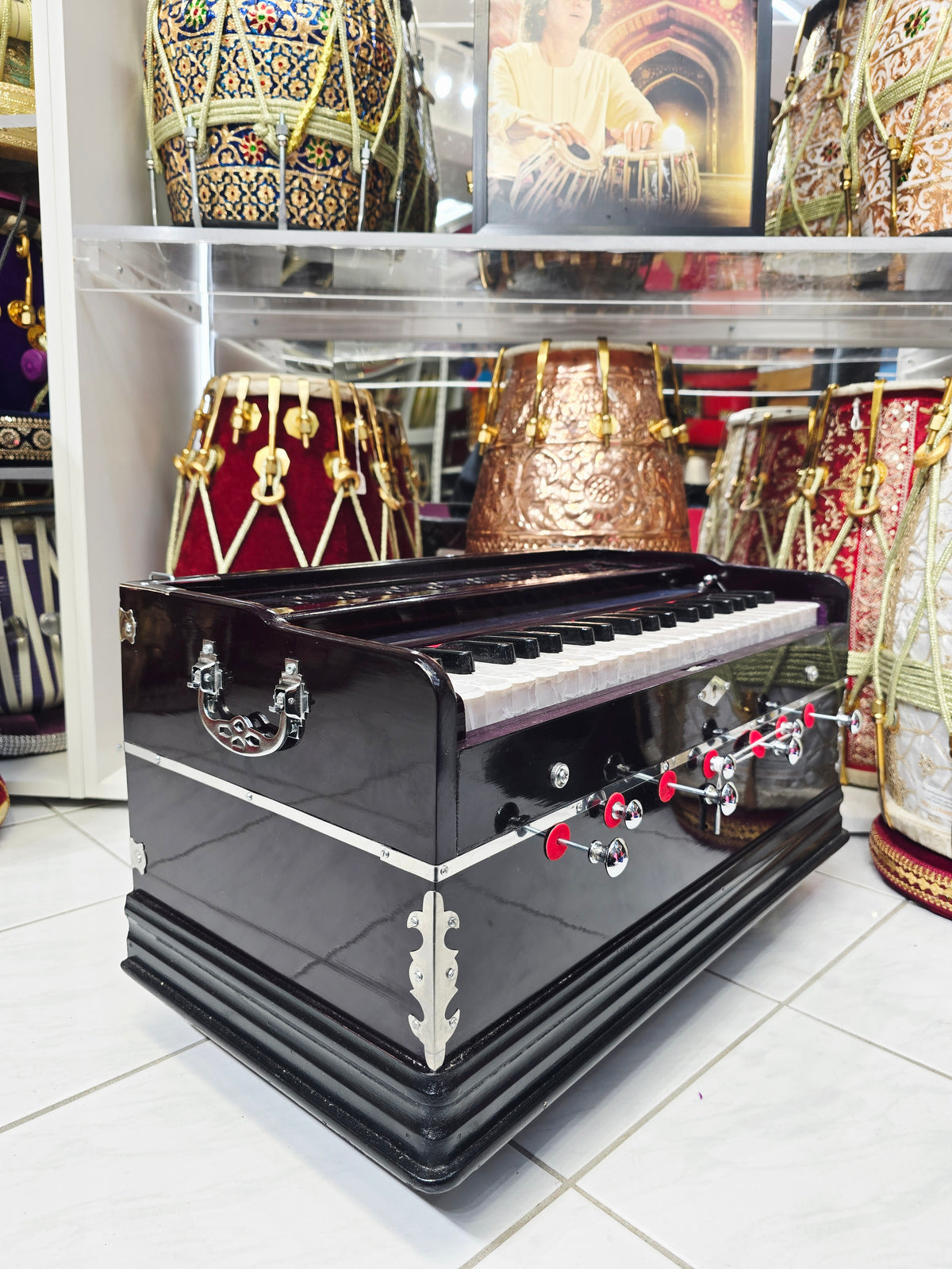 Royal Amethyst | 39-Key Boxed Harmonium – Dark Purple, With Coupler *Minor Cosmetic Defects