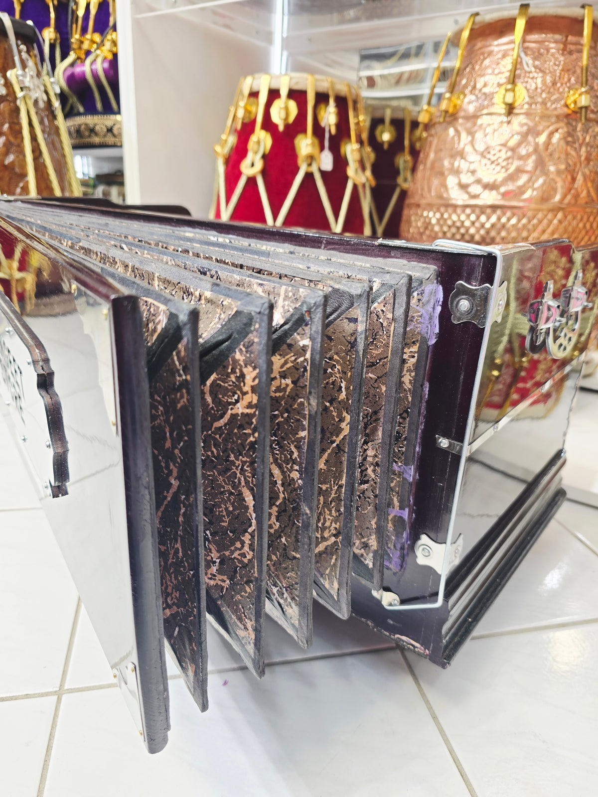 Royal Amethyst | 39-Key Boxed Harmonium – Dark Purple, With Coupler *Minor Cosmetic Defects