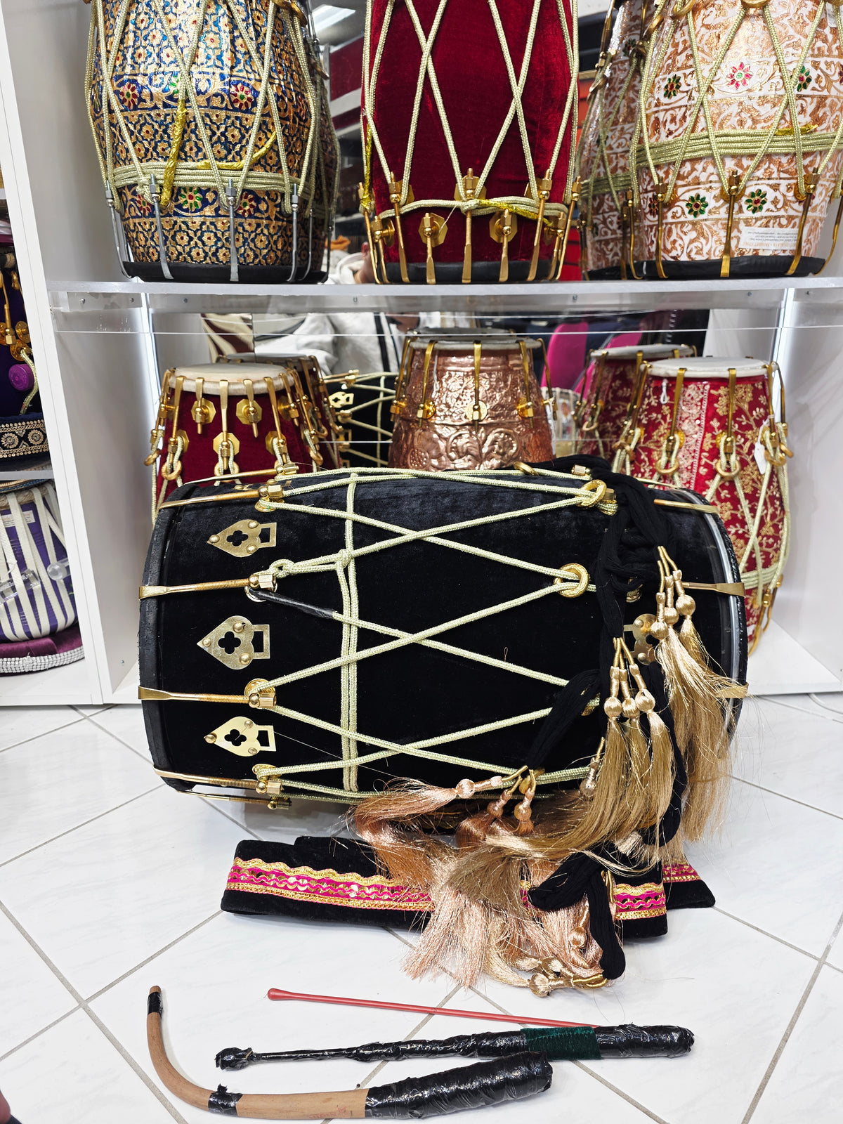 Midnight Raftar Punjabi Dhol – Velvet Black Finish