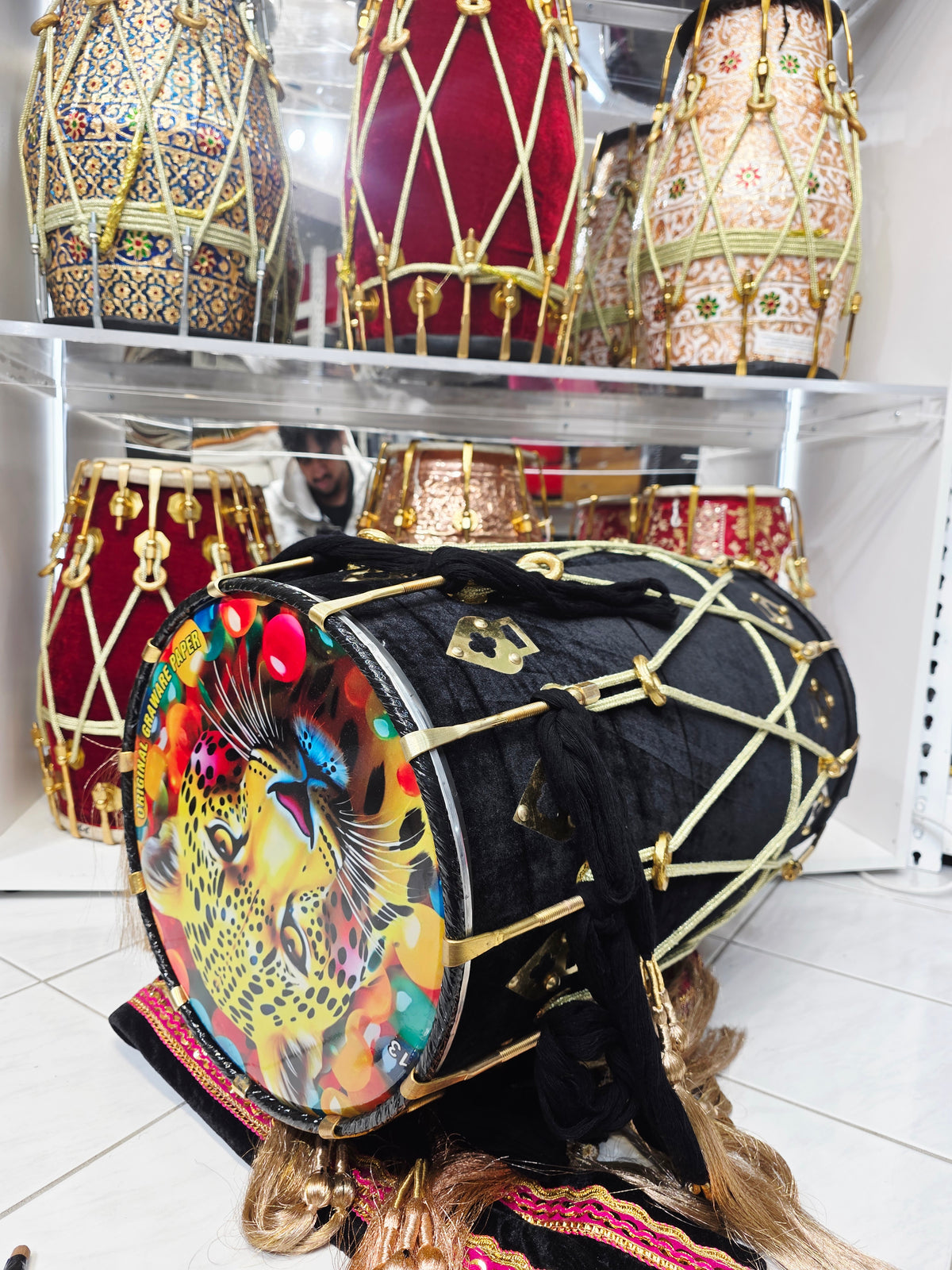 Midnight Raftar Punjabi Dhol – Velvet Black Finish