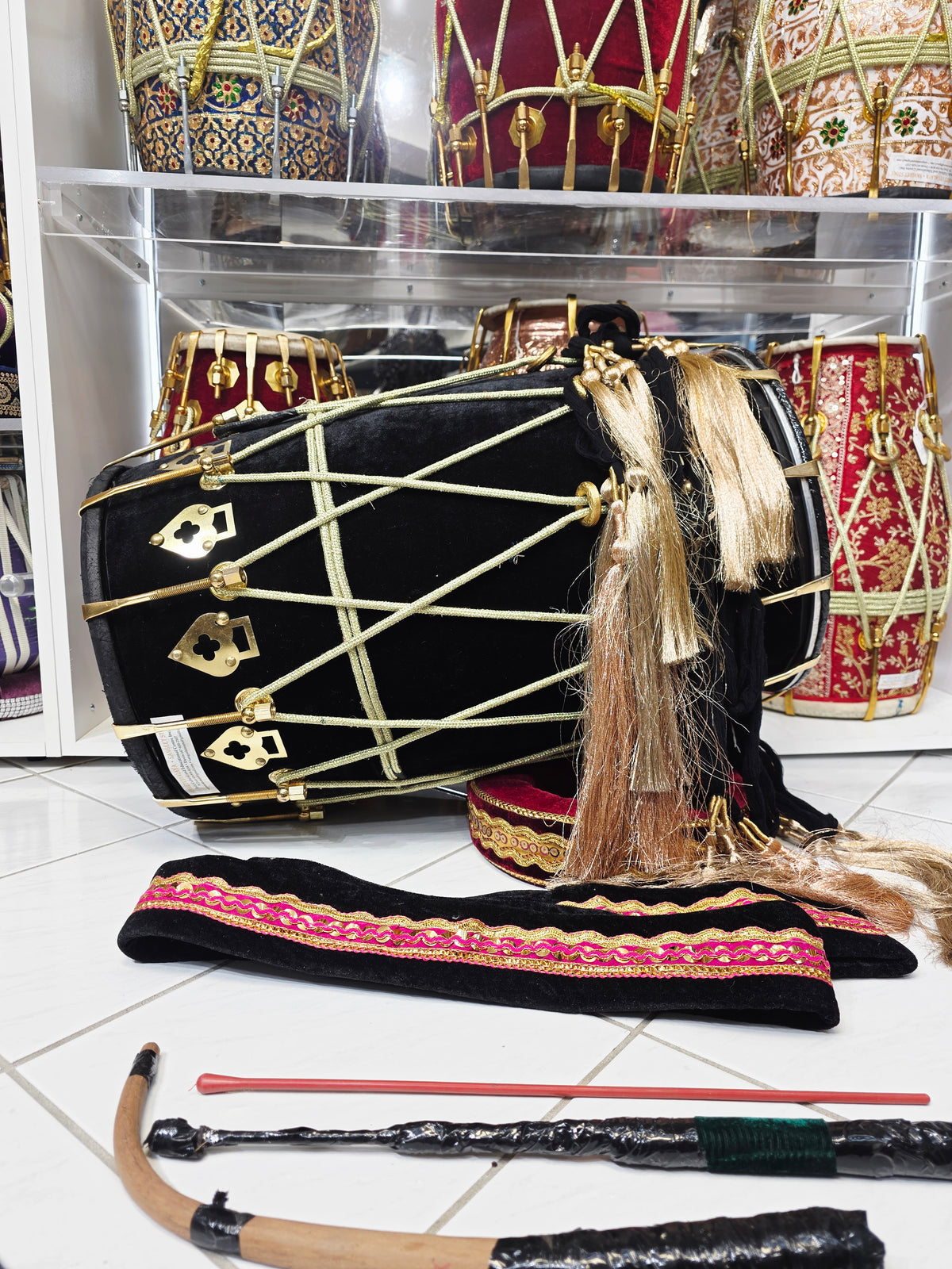 Midnight Raftar Punjabi Dhol – Velvet Black Finish