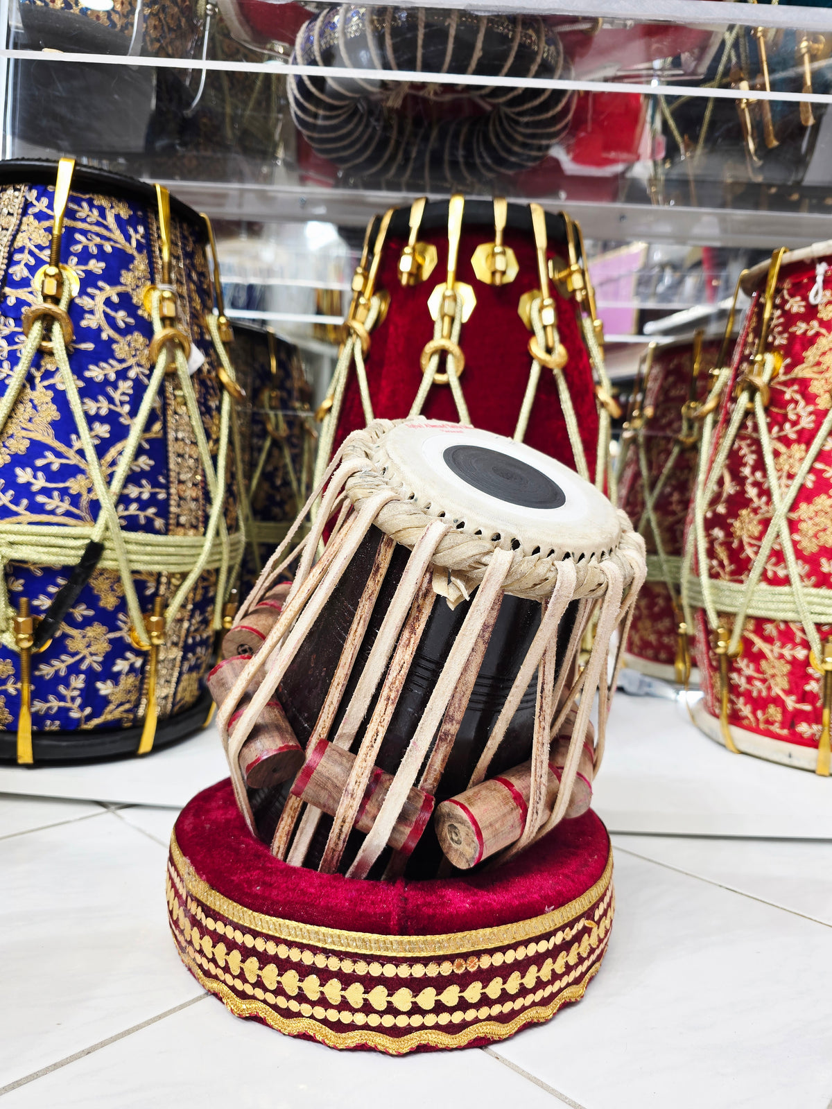 NaadFlick F# Treble Dayan – 5" Red Sheesham (Iqbal) *Buzzing & Minor Cosmetic Blemishes