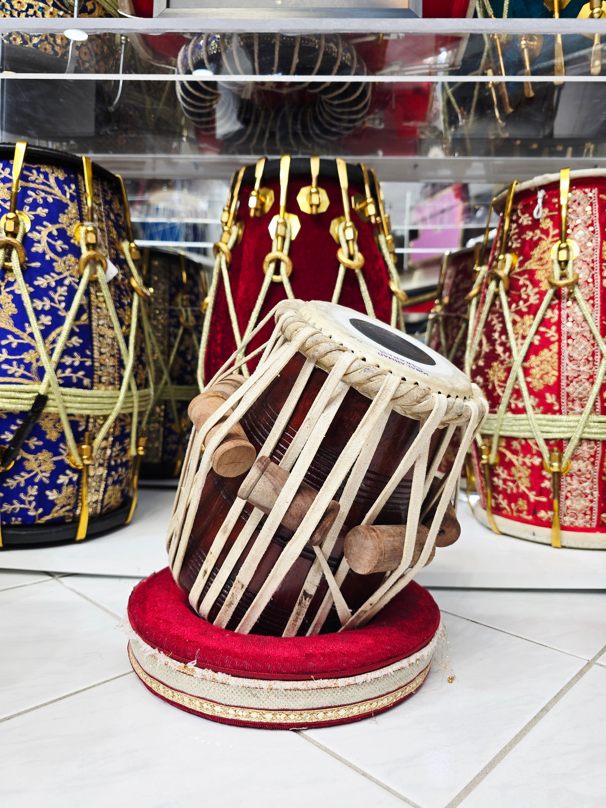 RaktaPulse D# Treble Dayan – 5.5" Red Sheesham (Iqbal) – Slight Open-Note Vibration *Minor Cosmetic Blemishes