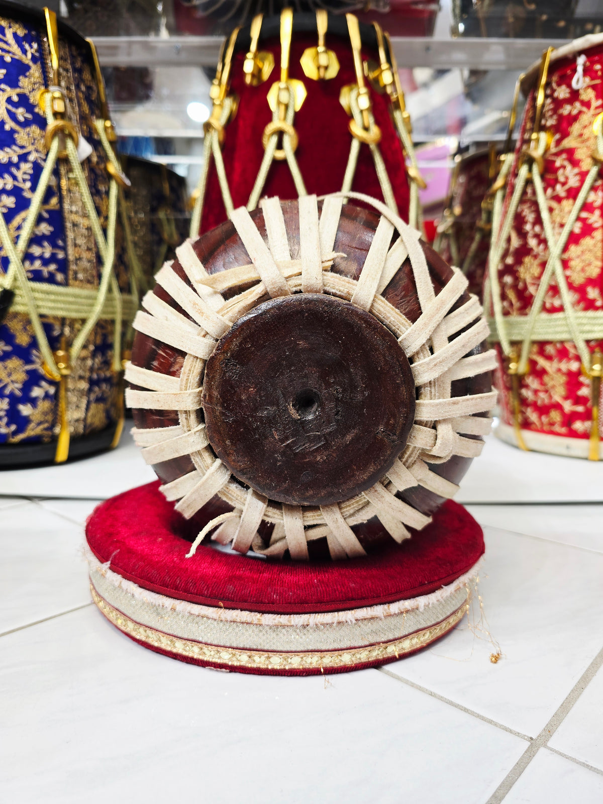RaktaPulse D# Treble Dayan – 5.5" Red Sheesham (Iqbal) – Slight Open-Note Vibration *Minor Cosmetic Blemishes