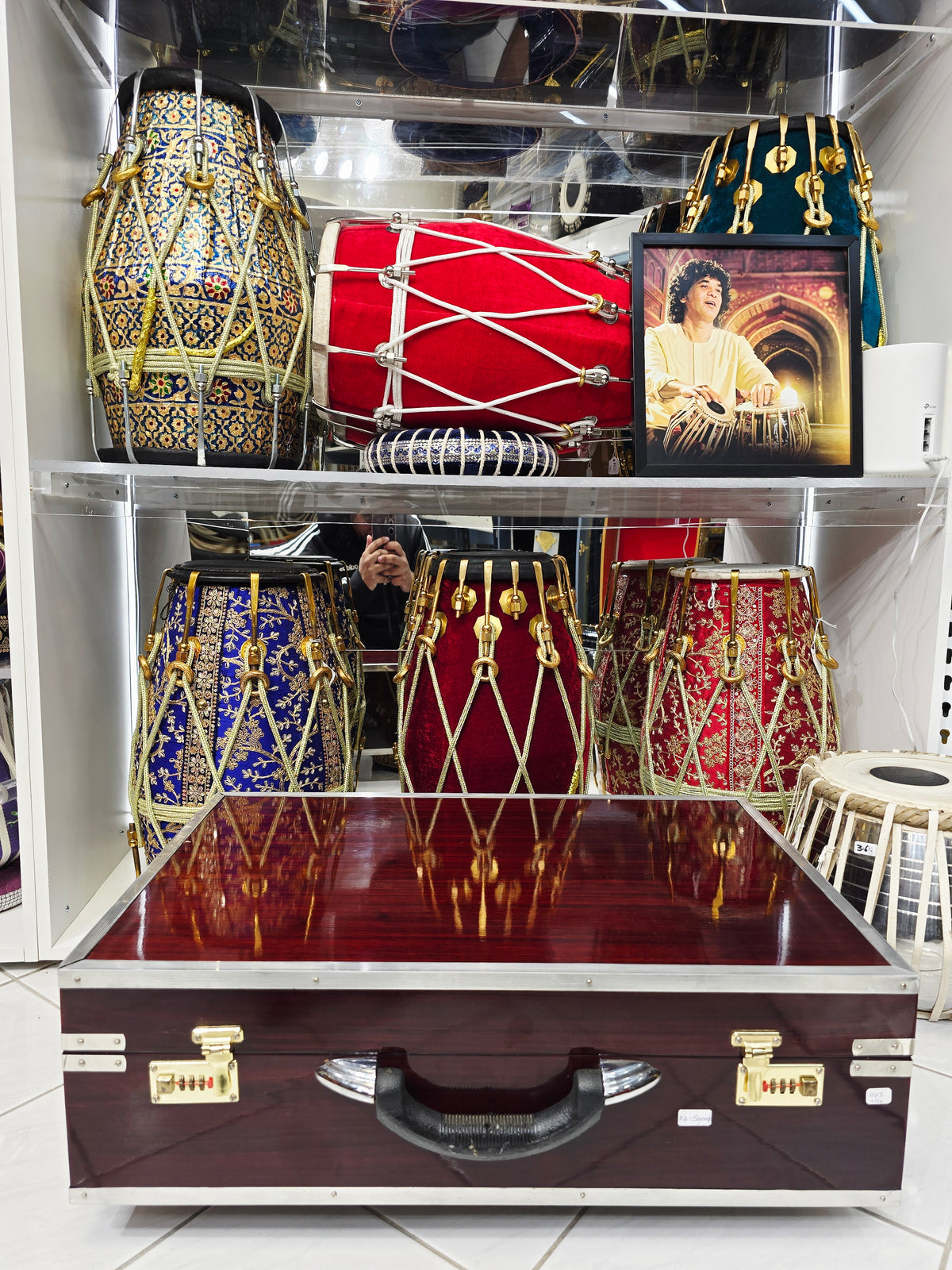 Ragini Gulab Traditional BMF Harmonium – 3-Reed | 9-Scale Changer – Cosmetic Cracks & Blemishes