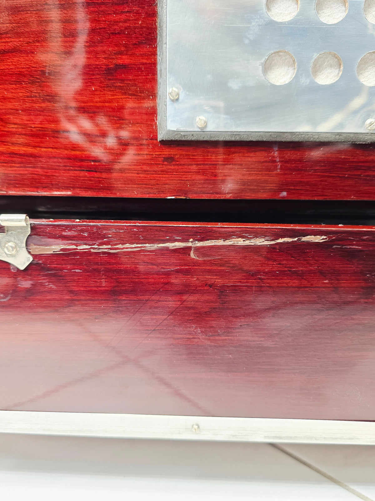 Ragini Gulab Traditional BMF Harmonium – 3-Reed | 9-Scale Changer – Cosmetic Cracks & Blemishes