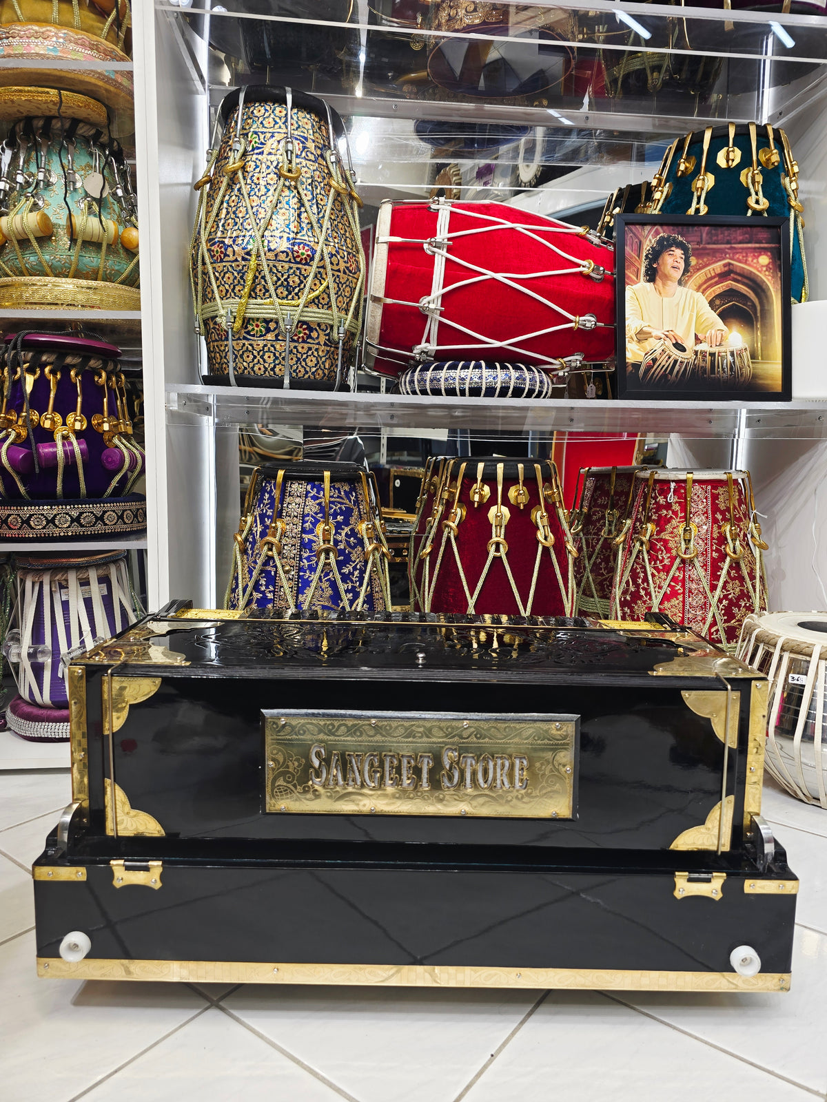 Mozamil's Custom Link: Kaala Naad Supreme Harmonium3-Reed BMF | 13-Scale Changer | Black German Keys | Glossy Black Finish Balance Payment Link