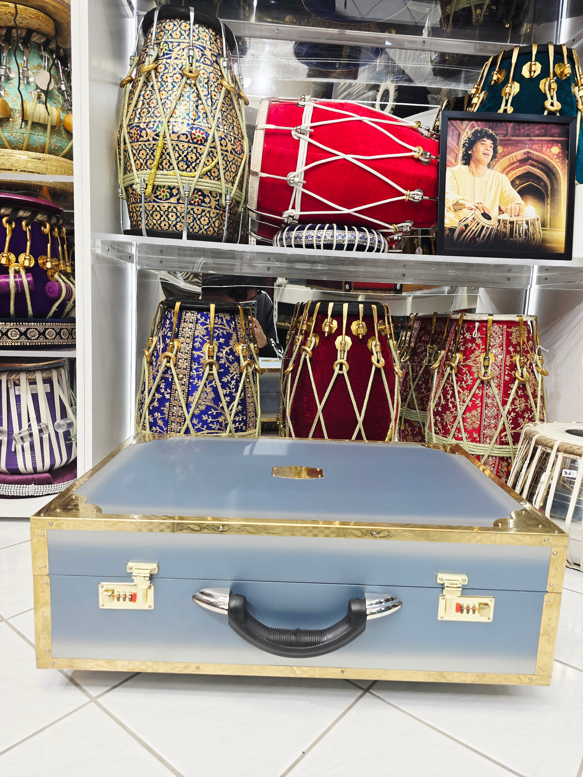 NeelChandra Blended BMF Harmonium (Including Air Shipping to Trinidad) – 3-Reed | 9-Scale Changer | Black Keys