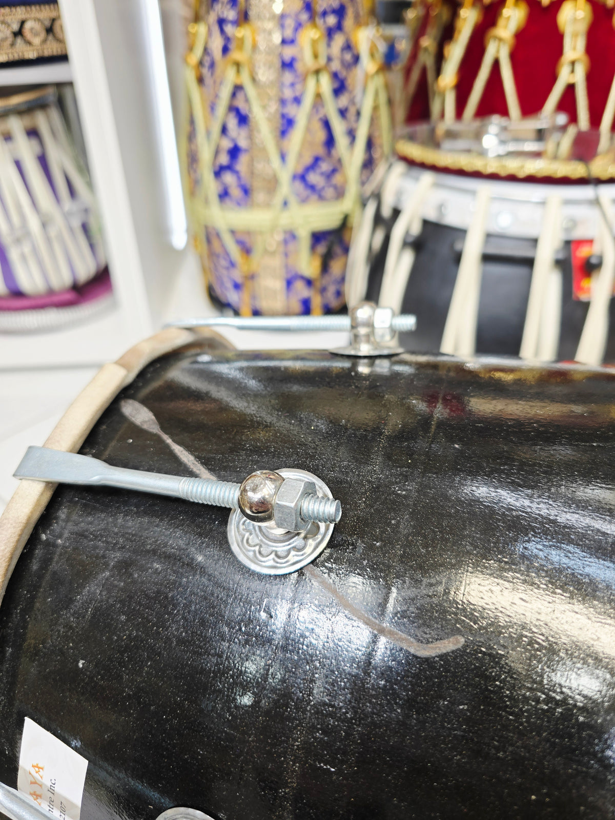 Kala Saadhana™ Student Dholak — Black Finish | Minor Cosmetic Blemishes