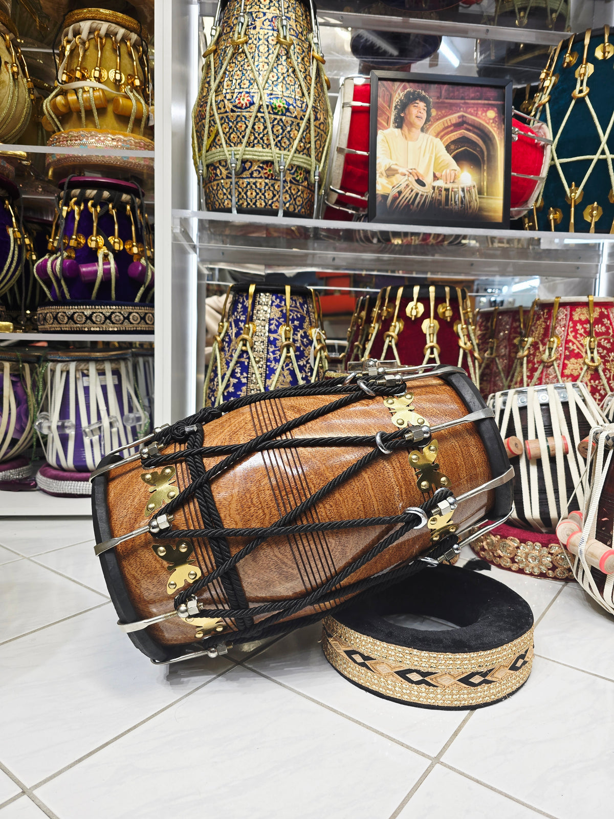 Vihang Naad™ Studio Concert Dholak — 11.6 lb Mango Wood | Travel-Ready Resonance