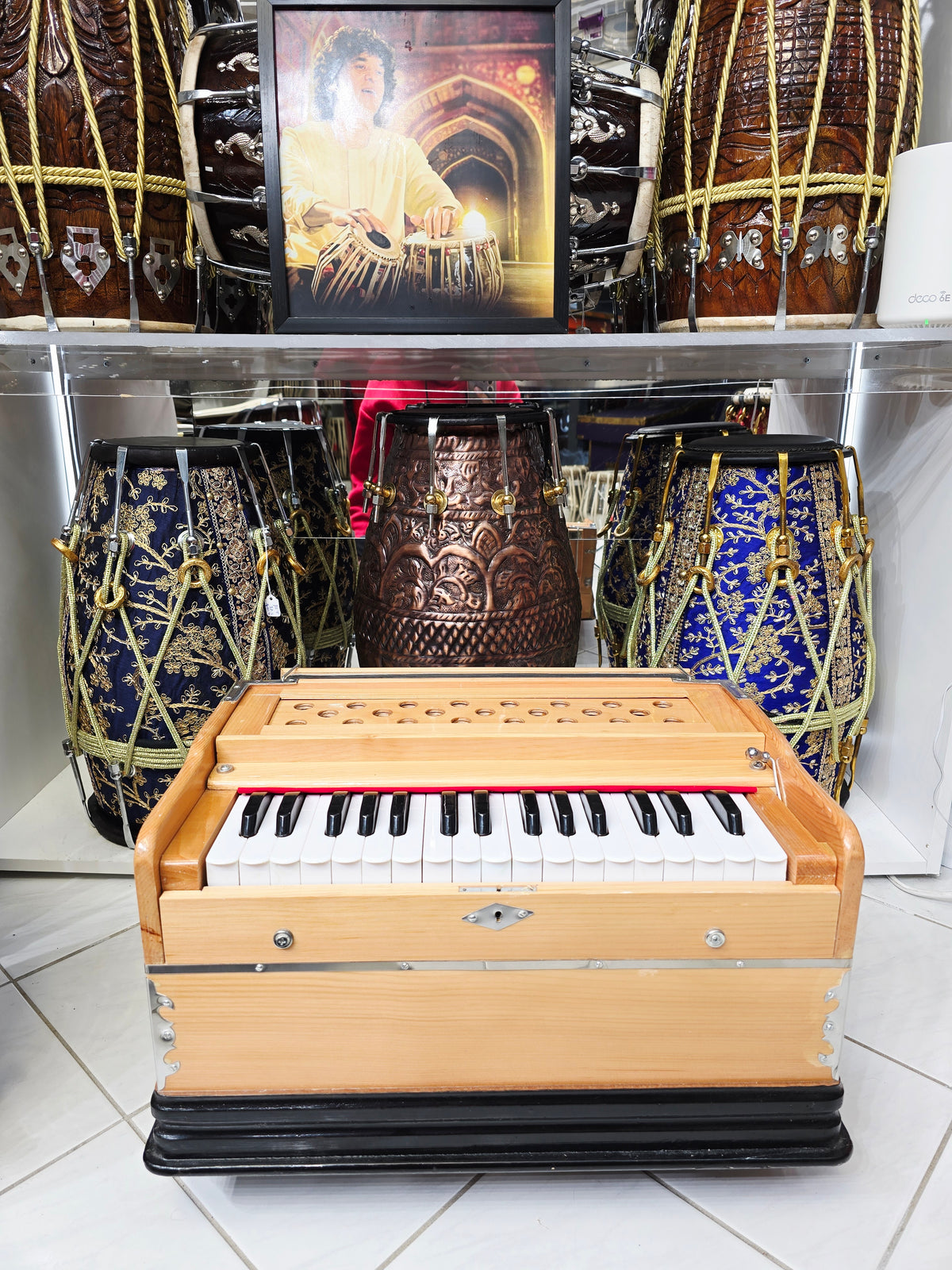KEYLINE — 32-Key Compact Semi-Pro Harmonium with Coupler (Exceptional Tone · No Stoppers)