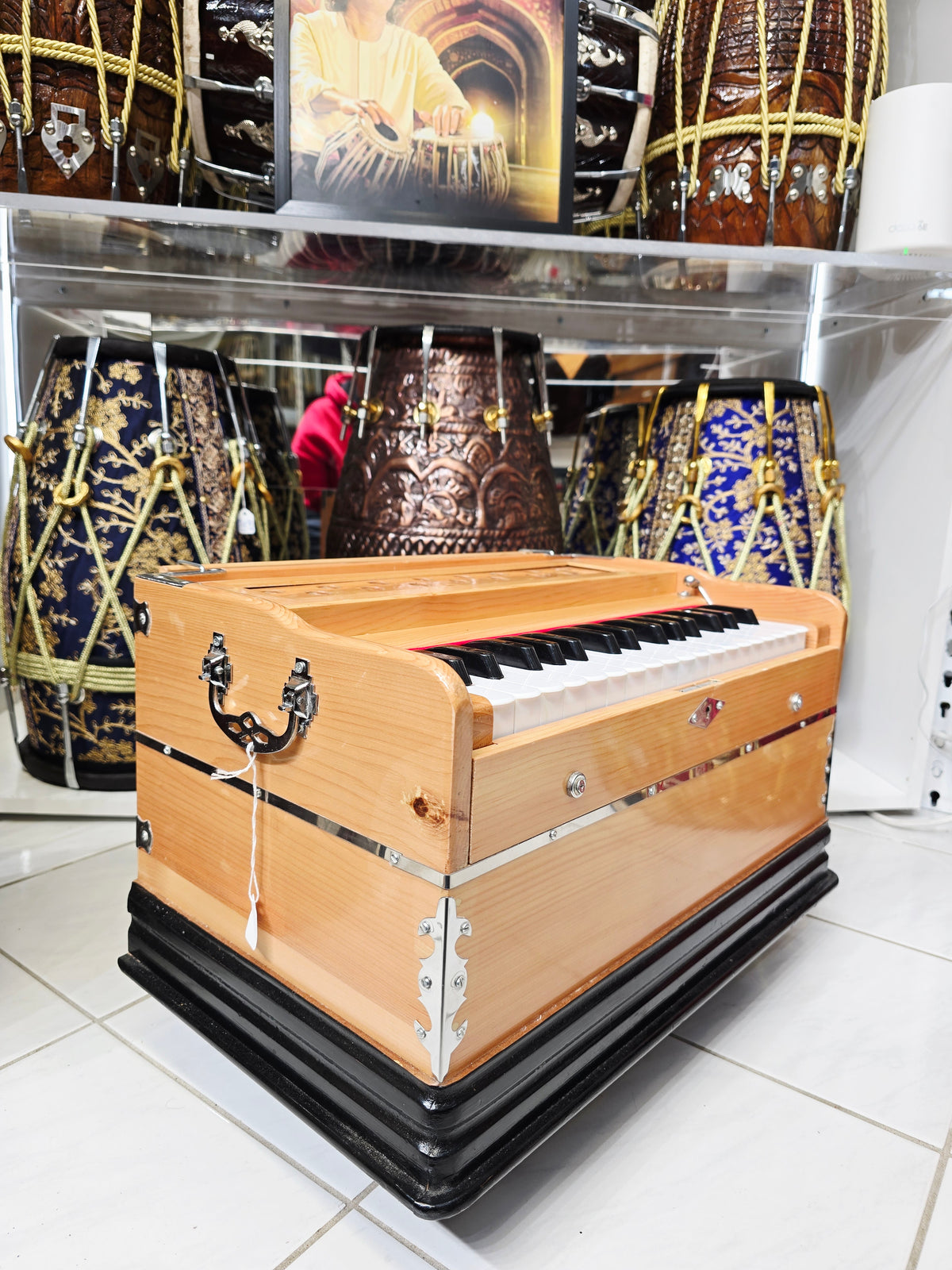 KEYLINE — 32-Key Compact Semi-Pro Harmonium with Coupler (Exceptional Tone · No Stoppers)
