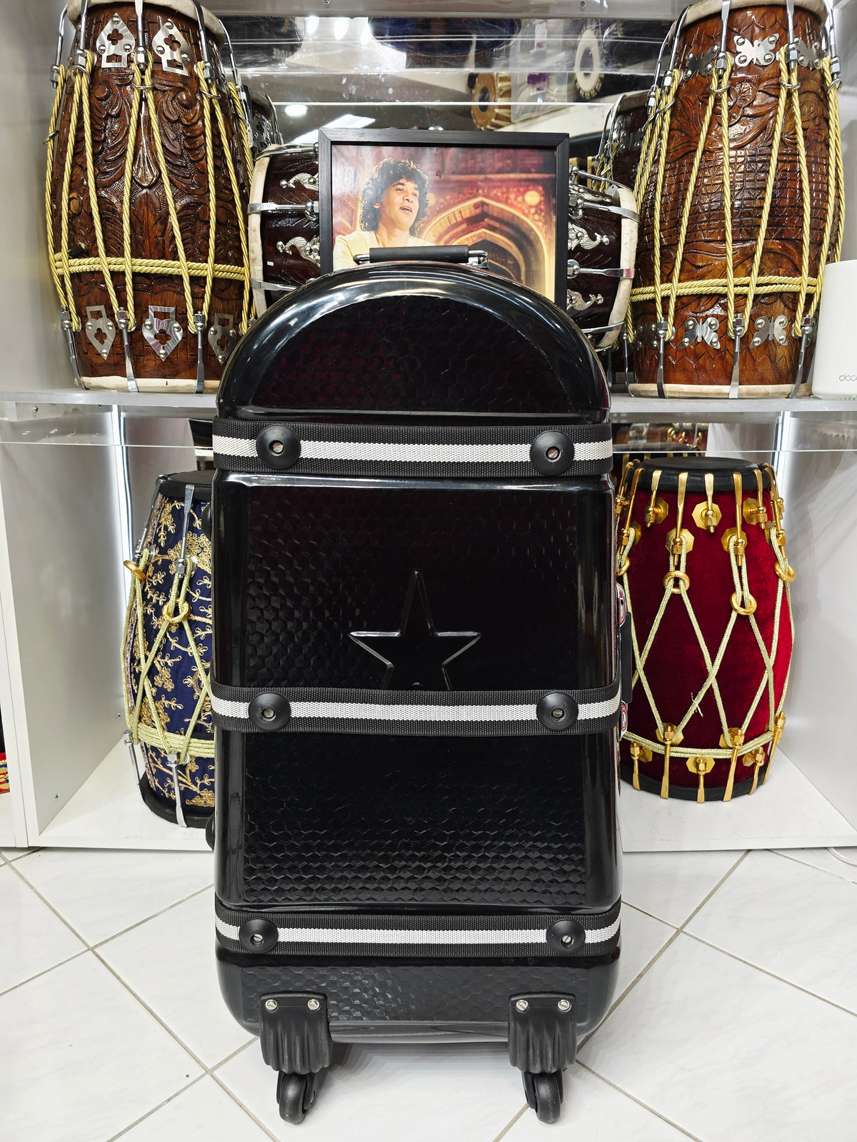 BLACK SENTINEL — Dholak & Tabla Hybrid Travel Case (Very Minor Cosmetic Blemishes) (g)