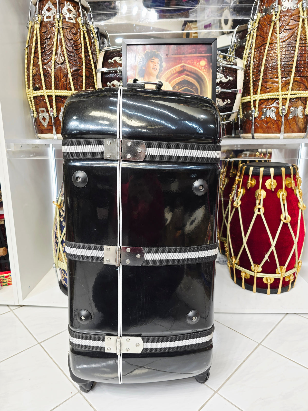BLACK SENTINEL — Dholak & Tabla Hybrid Travel Case (Very Minor Cosmetic Blemishes) (g)