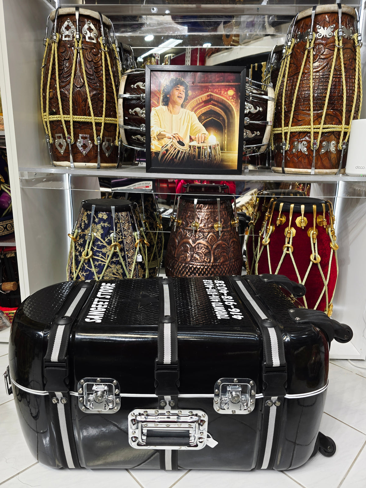 BLACK SENTINEL — Dholak & Tabla Hybrid Travel Case (Very Minor Cosmetic Blemishes) (g)