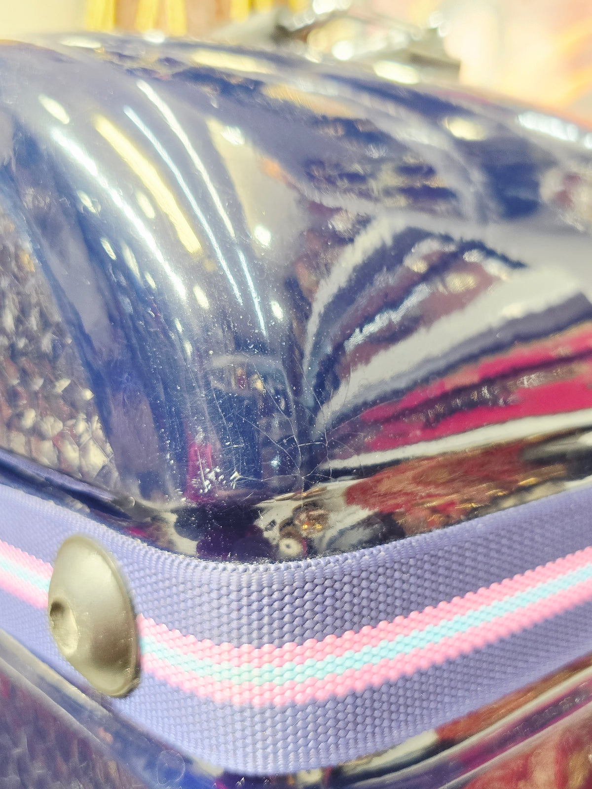 MIDNIGHT ATLAS — Navy Blue Dholak & Tabla Hybrid Travel Case (Very Minor Cosmetic Blemishes) (g)