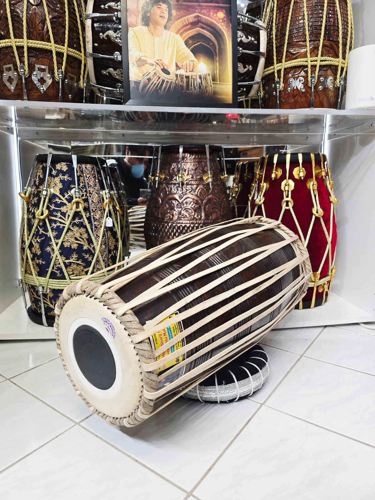 Dhwani Garjana – Handcrafted Mohd. Sharif Red Sheesham Pakhaawaj