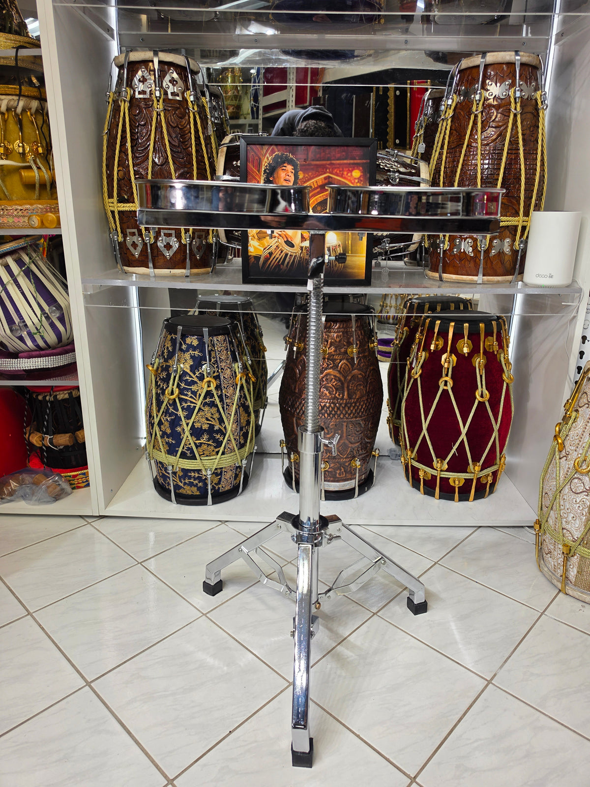 Sangam Swivel Tabla Stand (Reduced gap between tablas)