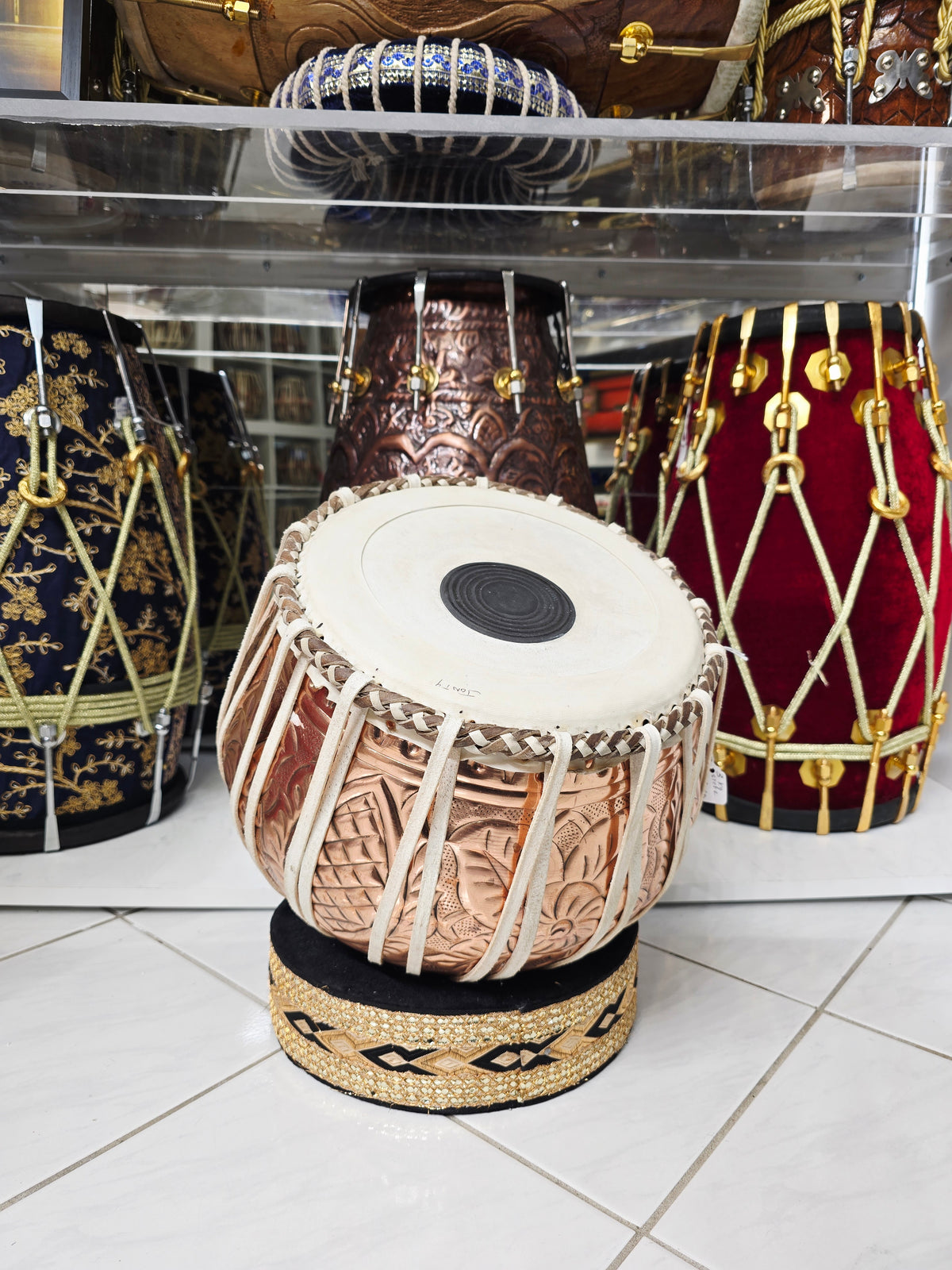 Naqsh Dhvani™ — 9.25" 3kg Engraved Steel Bayan with Jonty Skin (Low Resonance & Depth, Great Feel, Perfect for Practice)