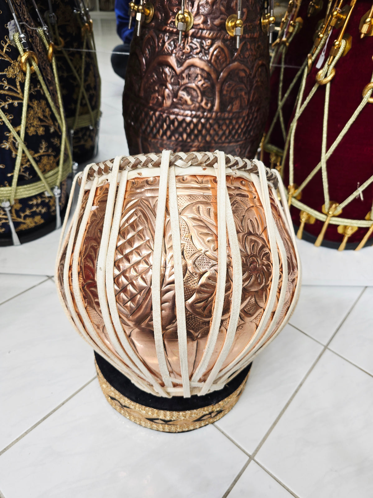 Naqsh Dhvani™ — 9.25" 3kg Engraved Steel Bayan with Jonty Skin (Low Resonance & Depth, Great Feel, Perfect for Practice)