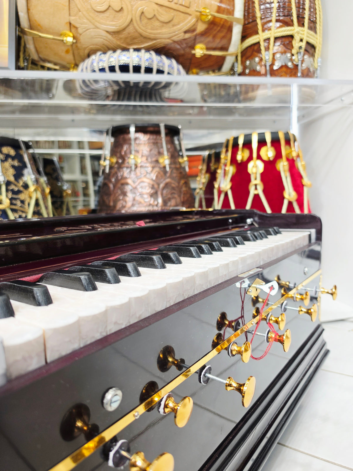 Amrit Elite — 2-Reed Professional Boxed Harmonium with Coupler (Premium Edition) *Very Minor Cosmetic Defects