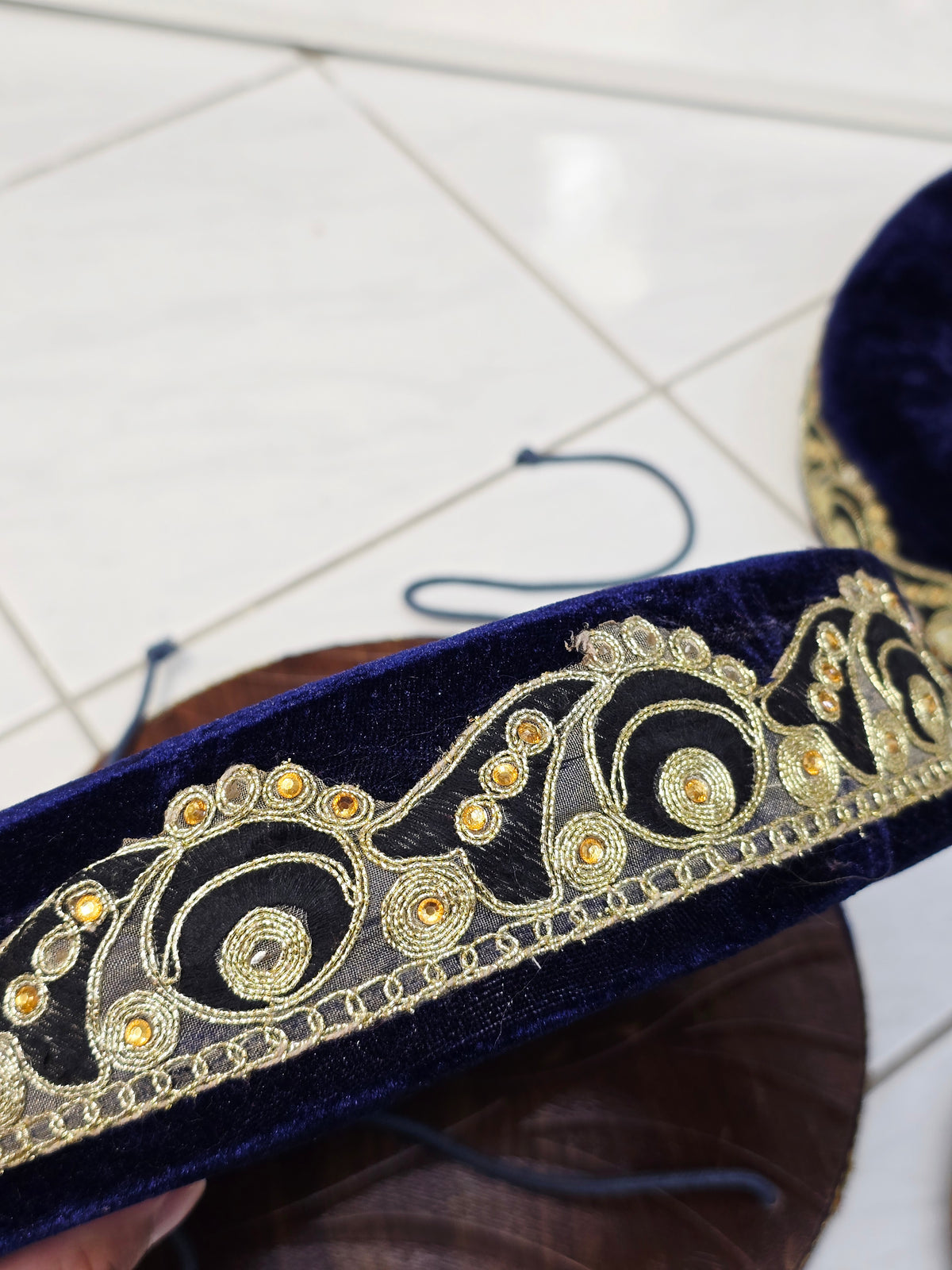 Shahi Aasan Set — Premium Velvet Tabla Rings & Covers (Minor Cosmetic Defects)