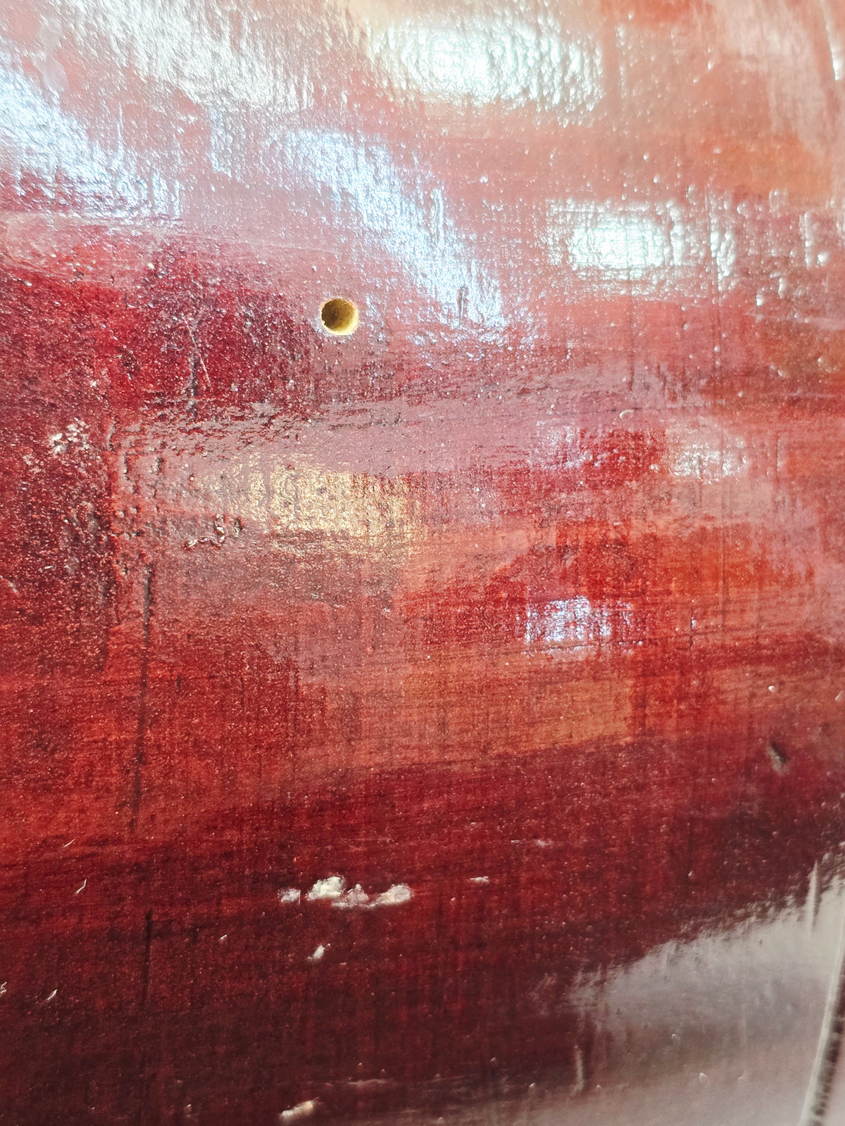 RhythmCore Student Red Sheesham Dholak | 15 lbs | Classic Bolt-Tuned Build Minor Cosmetic Defects