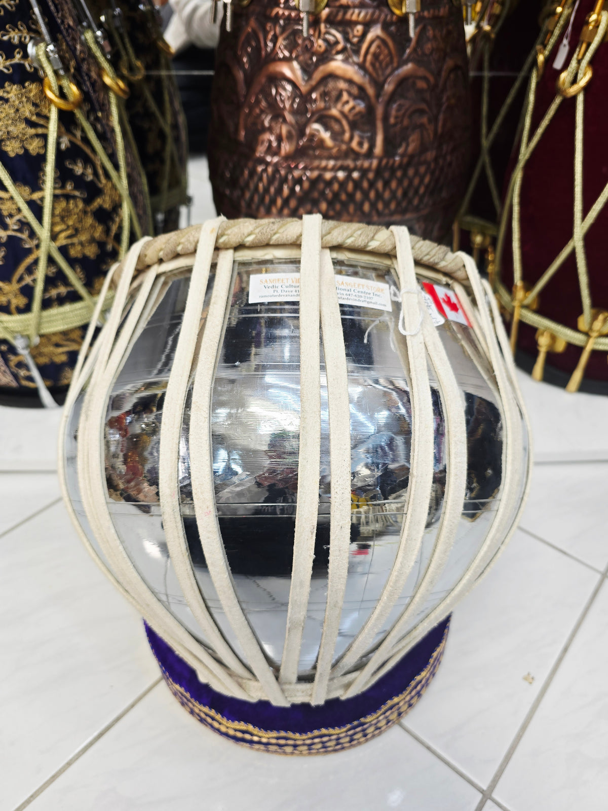 SurAkaar 9.5" 3.8kg Benares Brass Bayan | Iqbal Skin | Minor Cosmetic Blemishes