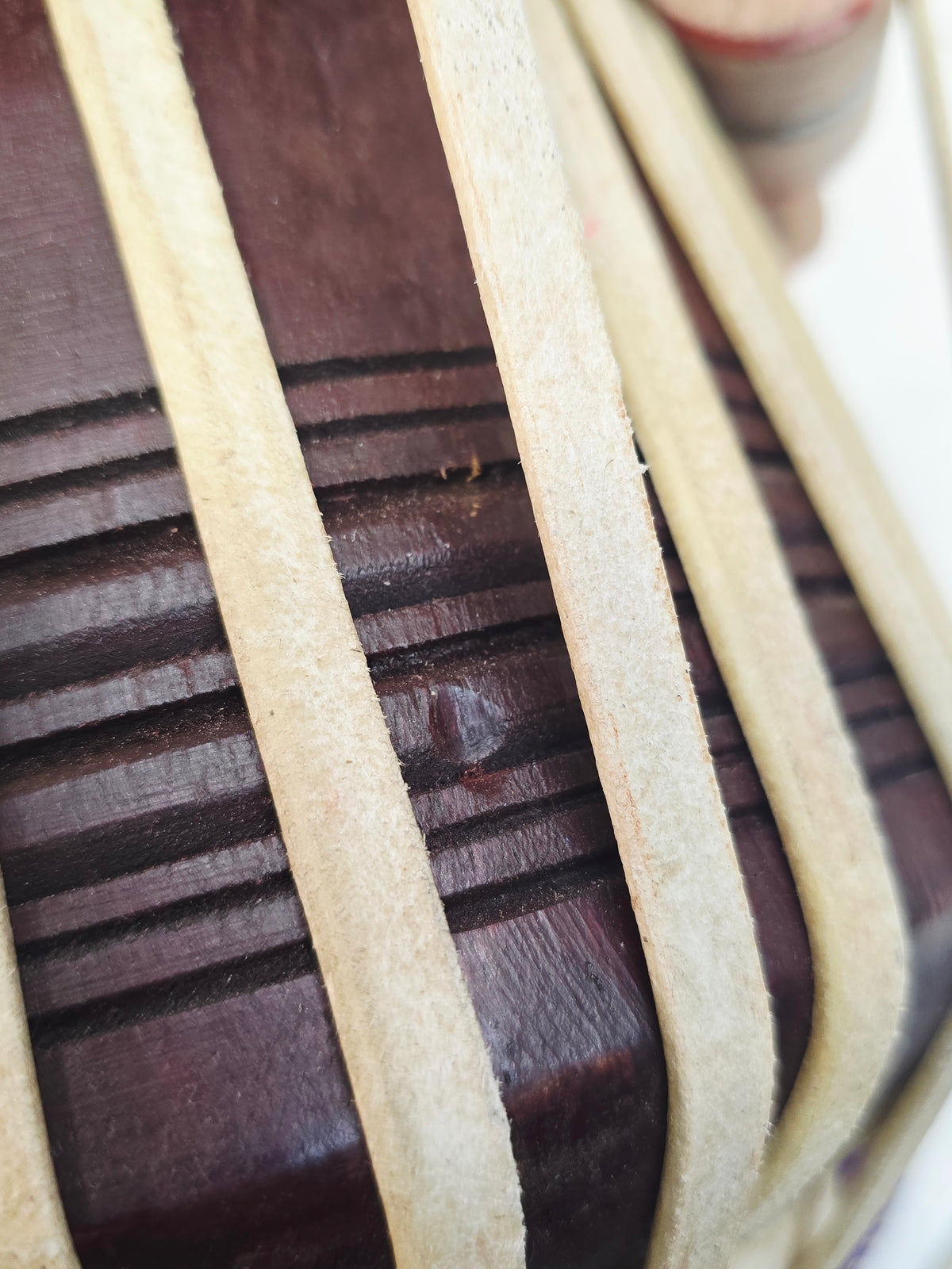 SwarPrithvi 5.75" E/F Red Sheesham Qasim Khan Niyazi Dayan *Very Minor Cosmetic Blemishes