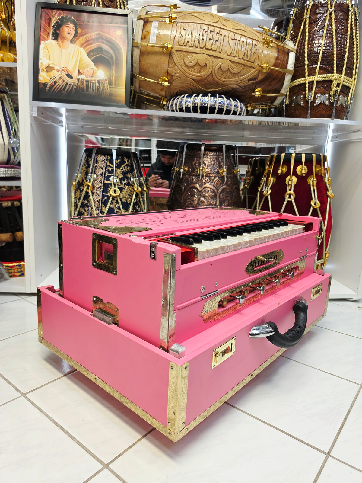 RoséVanta: Matte Pink MMF 3-Reed 9-Scale Changer Harmonium (Minor Cosmetic Blemishes)