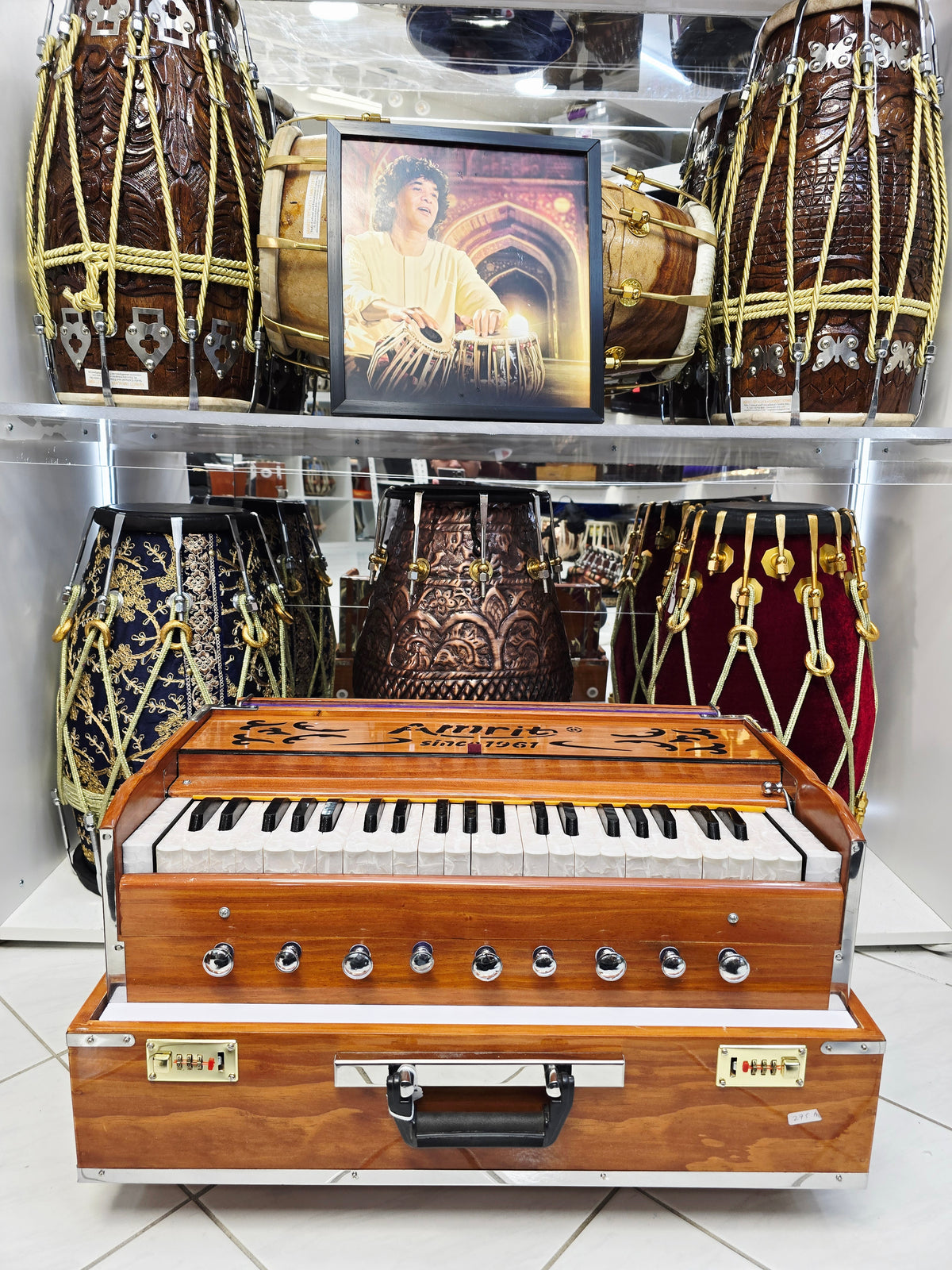 Amrit Yatra – 42 Key Two-Reed Traveller Pro Harmonium with Coupler *Very Minor Cosmetic Blemishes