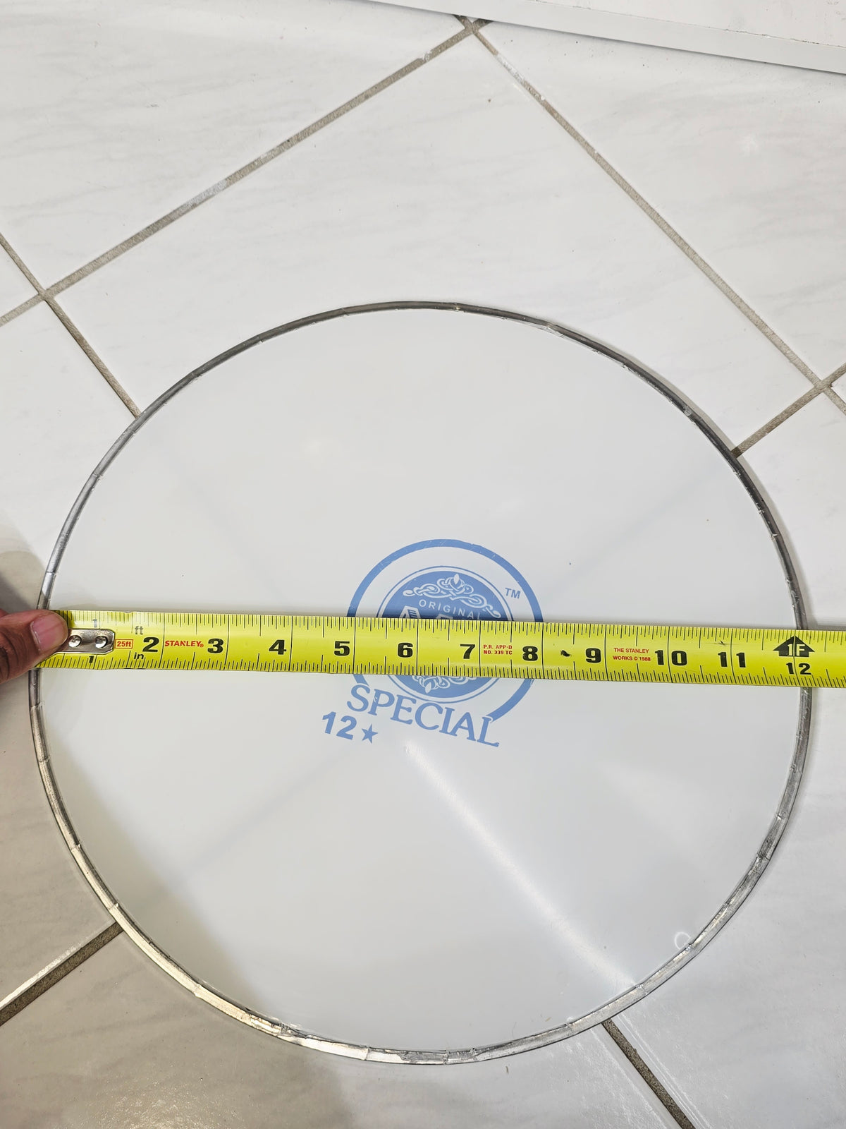 Neutral 12" Dhol Skin