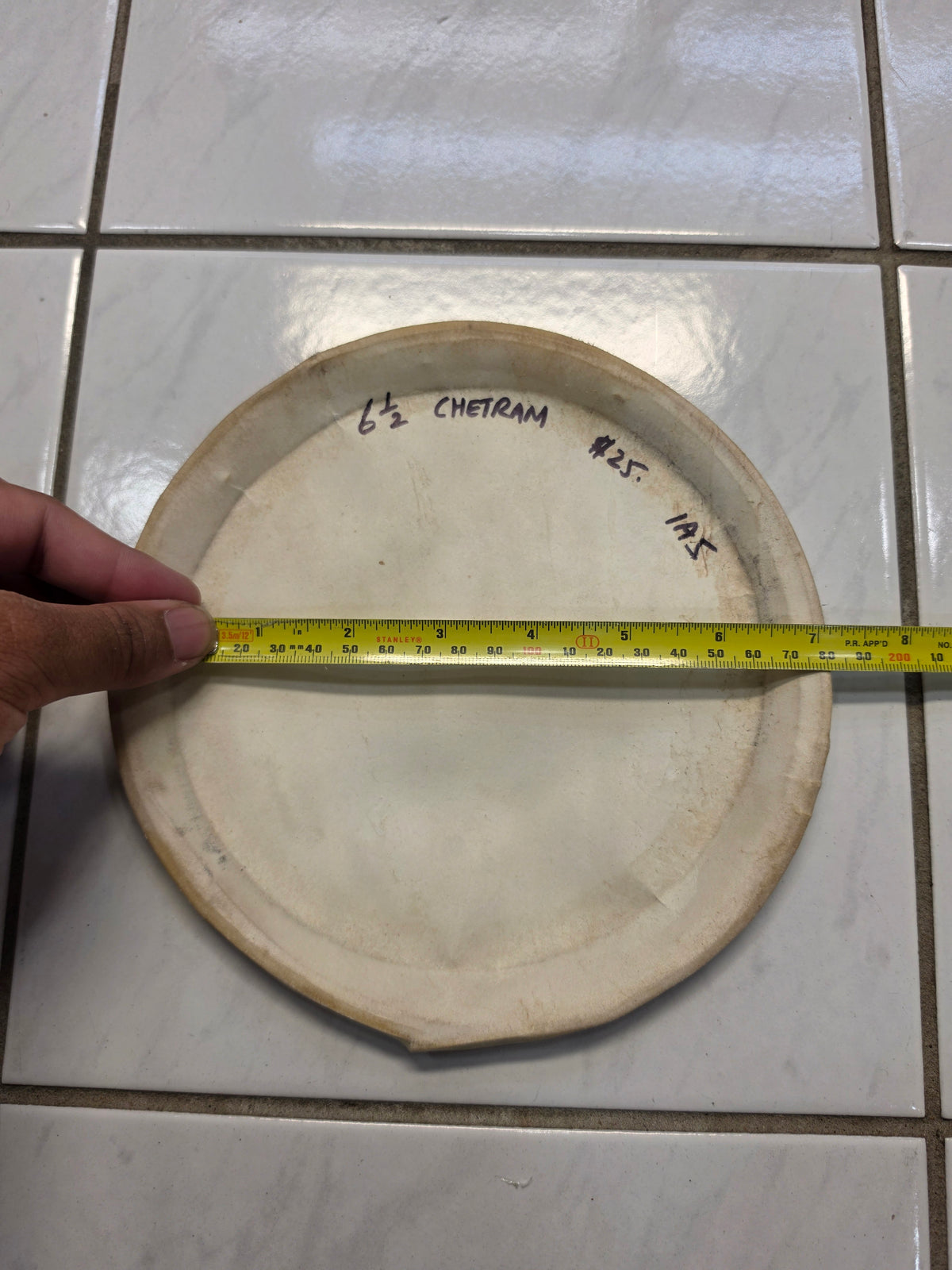 Standard Chetram 6.5" Dholak Treble Skin