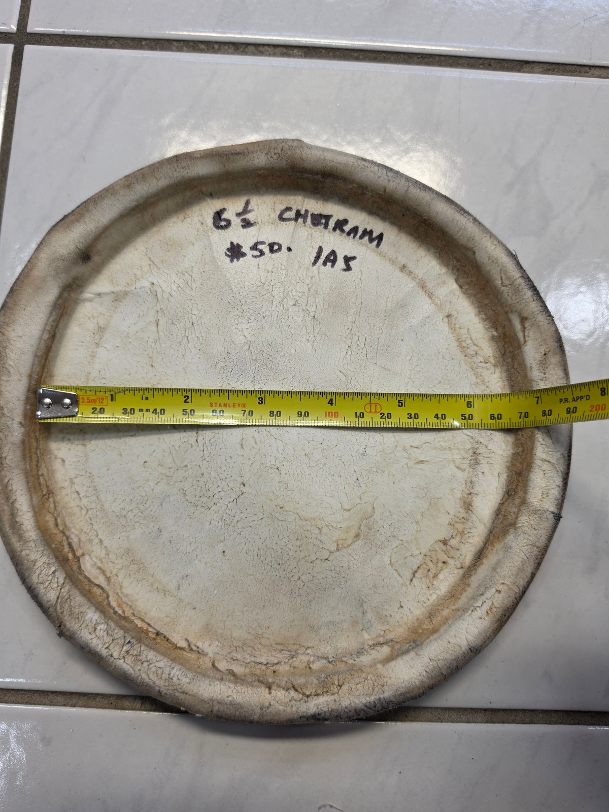 Concert Quality 6.5"Chetram Gill Dholak Treble Skin