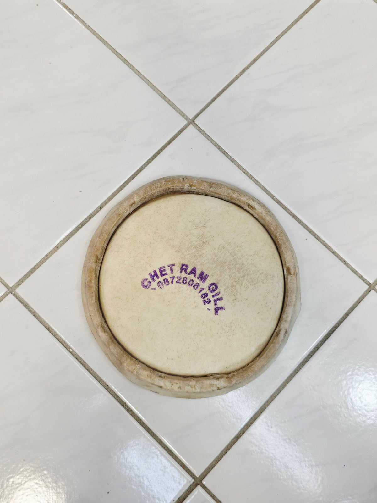 Concert Quality 6.75"Chetram Gill Dholak Treble Skin