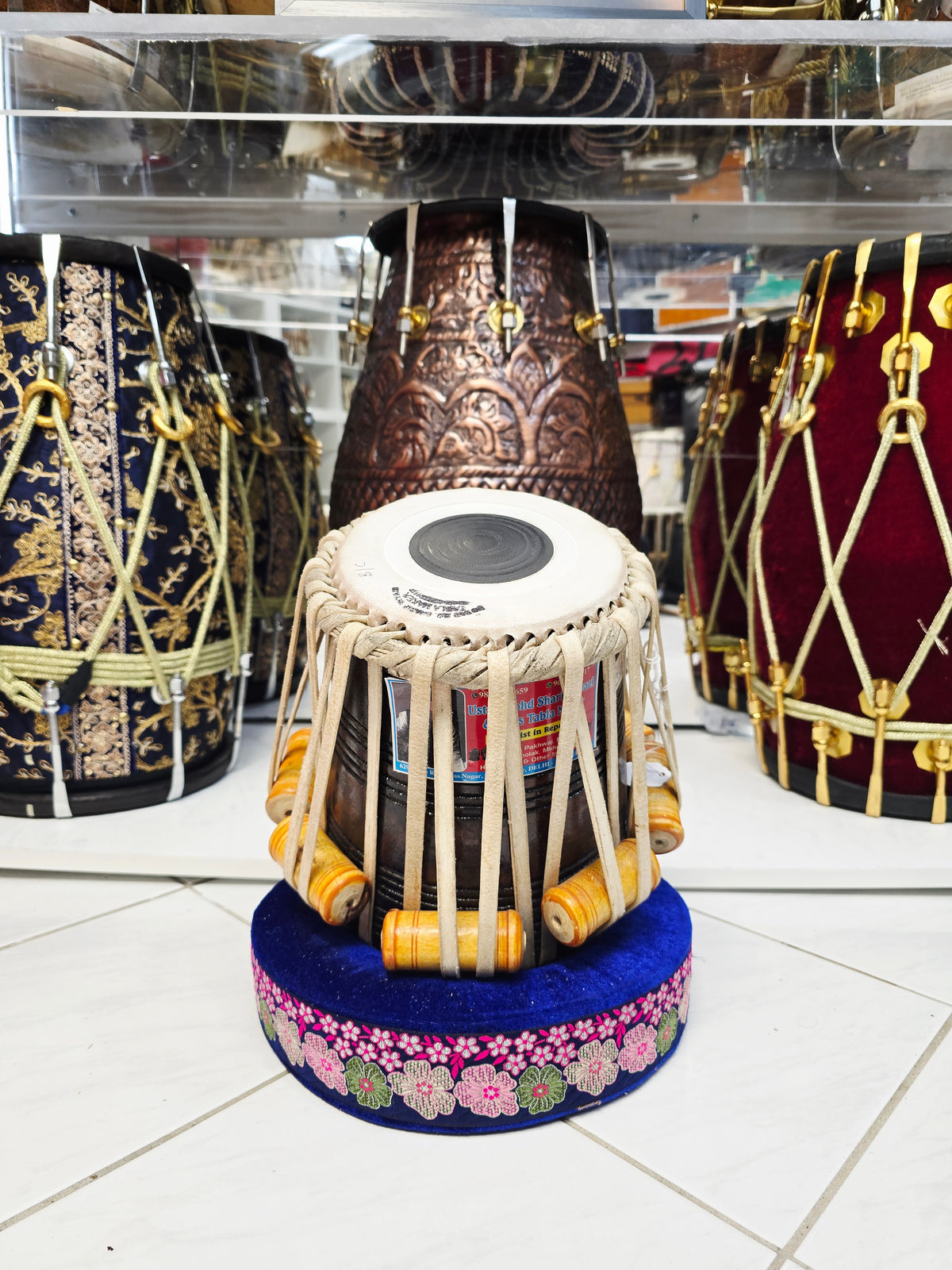 Midnight Raag Dayan – 5⅞" B/C Red Sheesham Dayan – Very Minor Cosmetic Blemishes & Barely Noticeable Hissing