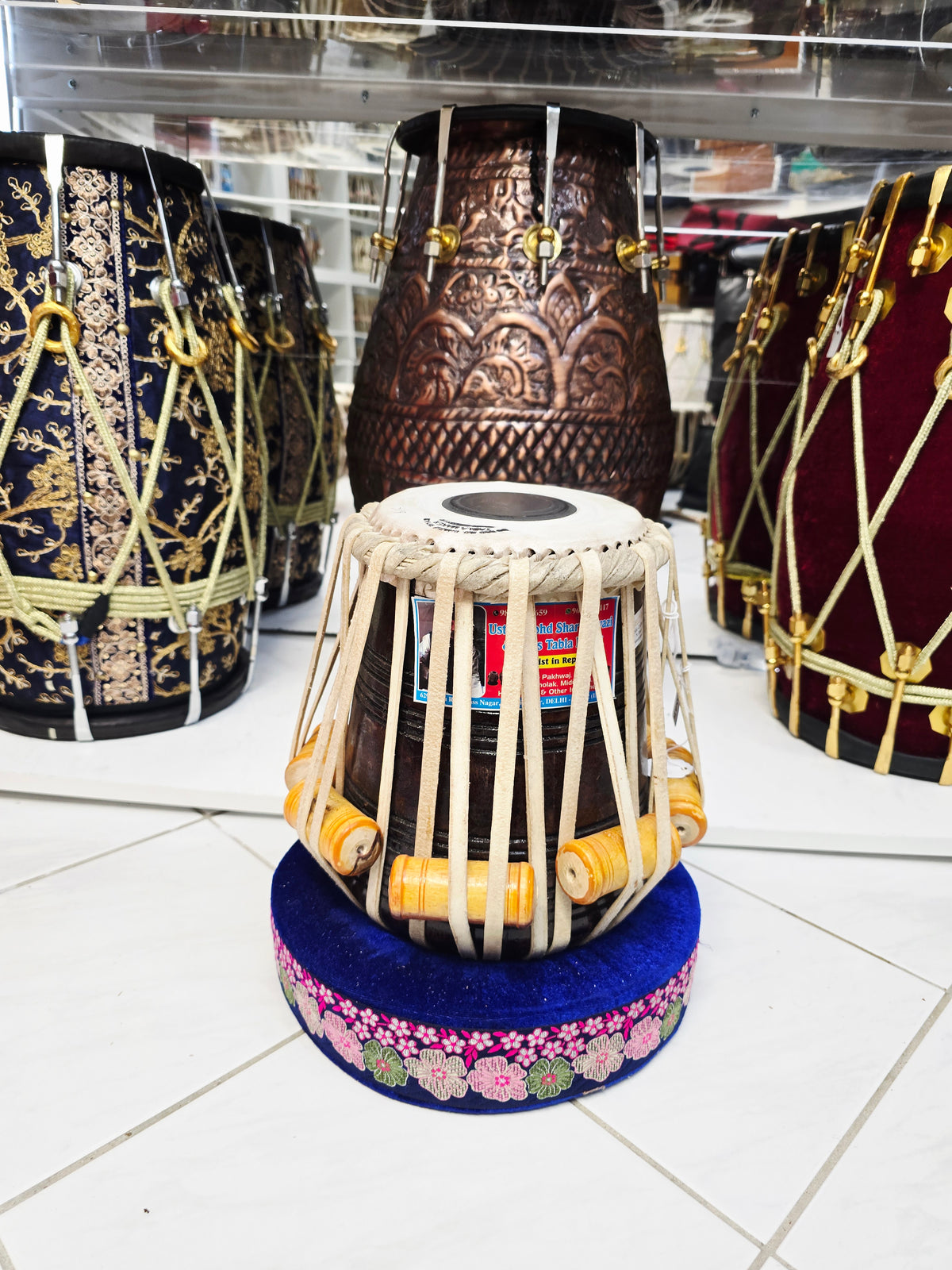 Midnight Raag Dayan – 5⅞" B/C Red Sheesham Dayan – Very Minor Cosmetic Blemishes & Barely Noticeable Hissing