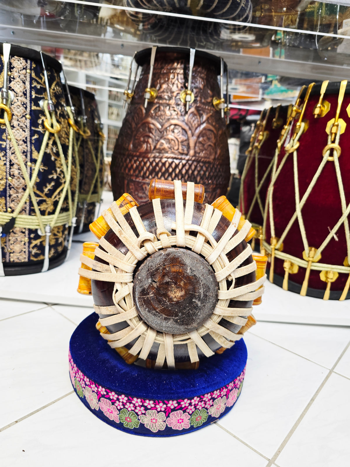 Midnight Raag Dayan – 5⅞" B/C Red Sheesham Dayan – Very Minor Cosmetic Blemishes & Barely Noticeable Hissing