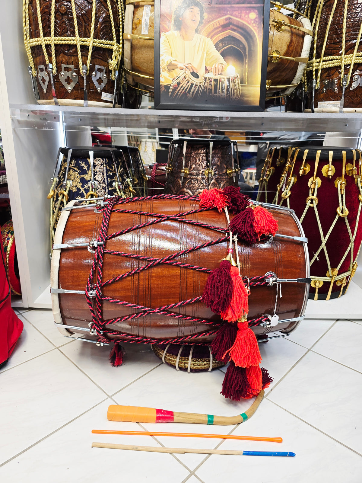 Rang Mahal 21.75" Mid-Sized Punjabi Dhol *Very Minor Cosmetic Blemishes