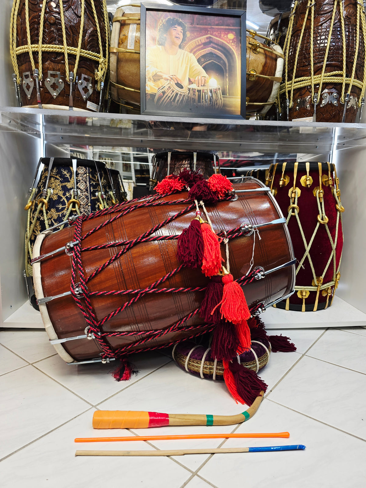 Rang Mahal 21.75" Mid-Sized Punjabi Dhol *Very Minor Cosmetic Blemishes